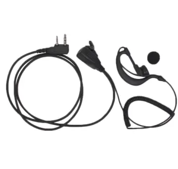 C type Earpiece with PTT and MIC for KENWOOD Radios