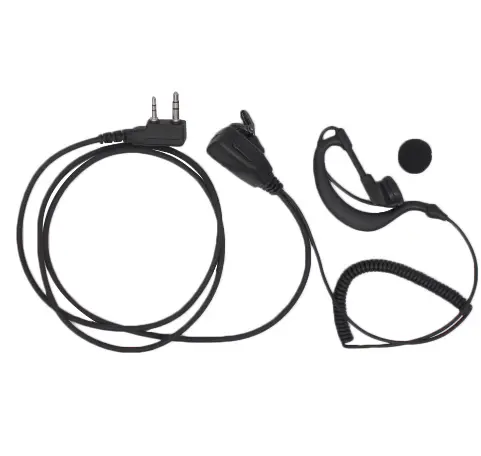 C type Earpiece with PTT and MIC for KENWOOD Radios